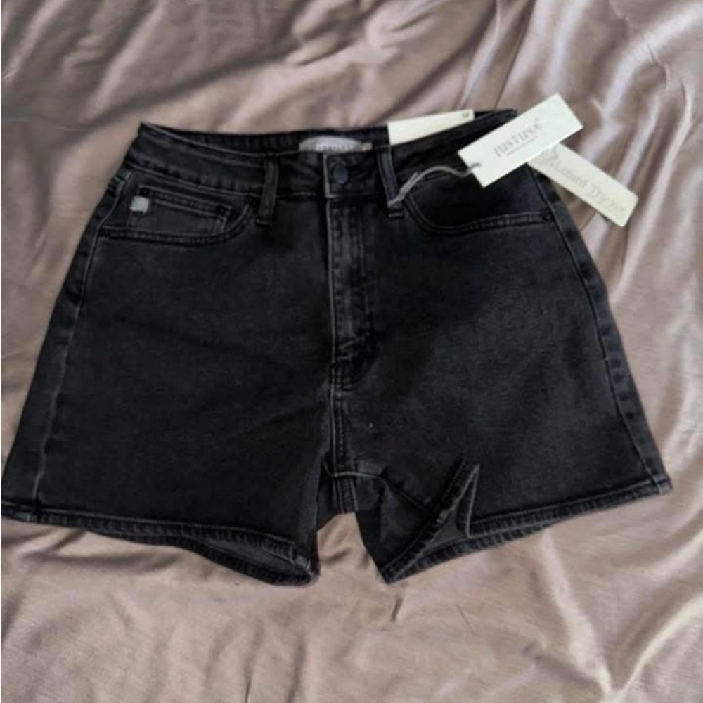 Just USA Women's Black Jean Shorts